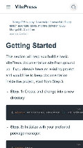 Frame #2 - vitepress-docs.vercel.app/guide/getting-started.html