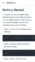 Frame #1 - vitepress-docs.vercel.app/guide/getting-started.html